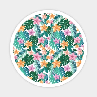 Tropical flowers Magnet